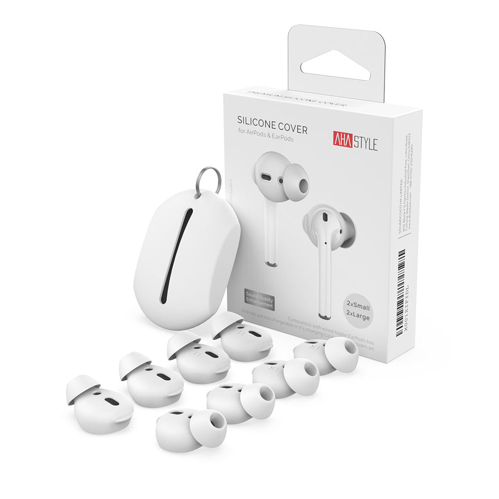 AHASTYLE PT40 4 Pairs Set S L Size Eartips for EarPods AirPods 1 2 In-ear Earphone Tips Sound Insulation Silicone Earbuds Cover AHASTYLE PT40 4 Pairs Set S L Size Eartips for EarPods AirPods 1 2 In-ear Earphone Tips Sound Insulation Silicone Earbuds Cover